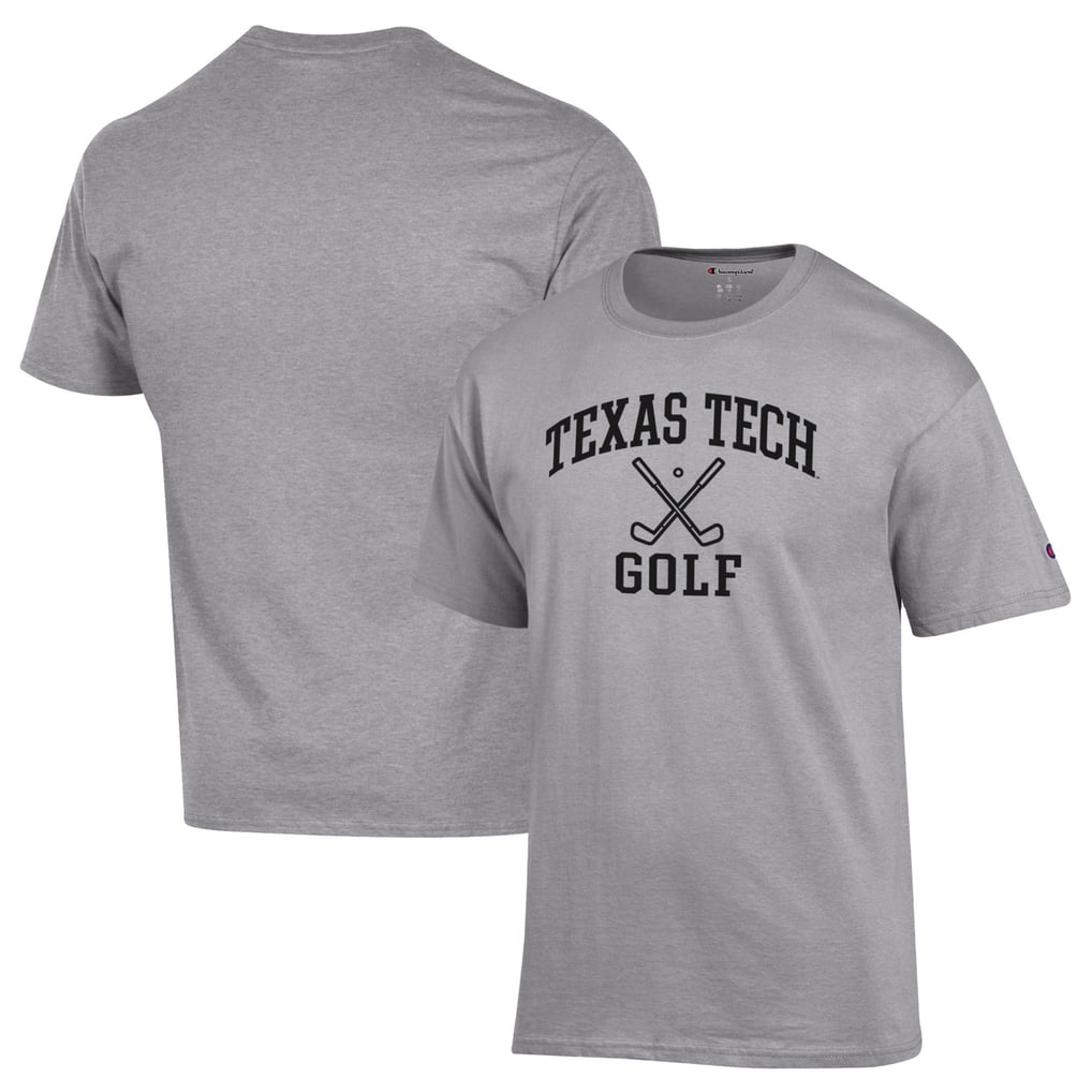 Texas Tech Red Raiders Champion Icon Golf T-Shirt - Gray